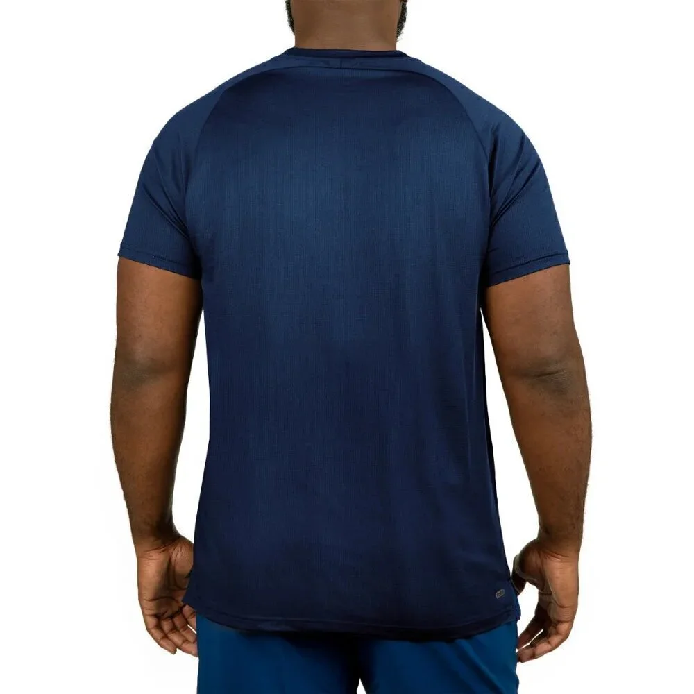 Spyder Active Men's Tee XXL Blue Ventilated Fabric Lightweight